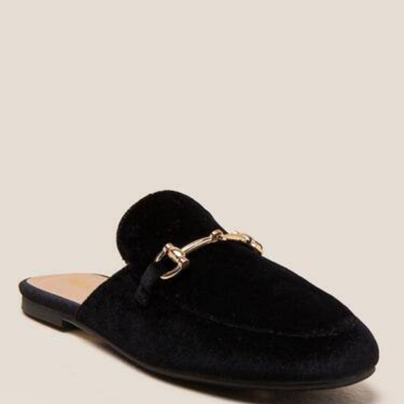 NWT Slip On Wanted Frankie Women's Black Mule Flats Loafers All Sizes - Picture 2 of 11